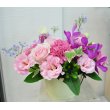 滋賀県大津市花治　大津店の花　華やかピンクのアレンジ